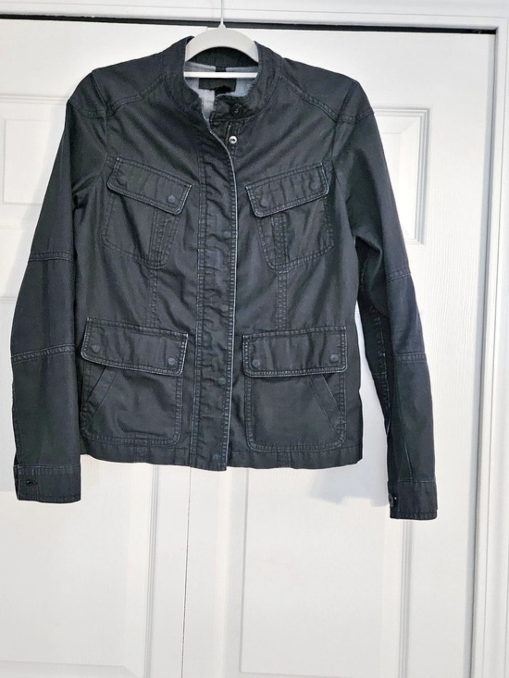 Vince Cotton Utility Jacket in Black Size Small Like New